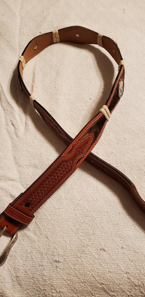 Men's leather belt
